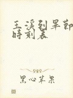 玉溪到毕节高铁时刻表封面