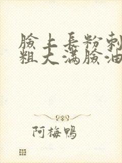 脸上长粉刺毛孔粗大满脸油怎么办