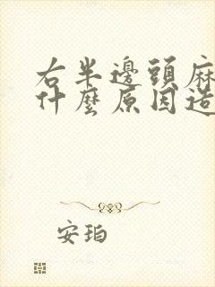右半边头麻木是什么原因造成的