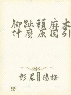 脚趾头麻木痛是什么原因引起的封面