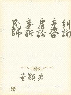 民事房产纠纷律师诉讼咨询