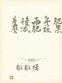 产后两年肥胖怎么减肥效果好封面