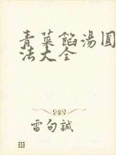 青菜馅汤圆的做法大全封面