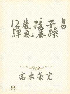 12岁孩子易怒脾气暴躁
