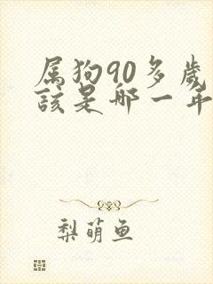 属狗90多岁应该是哪一年封面