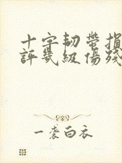 十字韧带损伤能评几级伤残