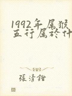 1992年属猴五行属于什么命