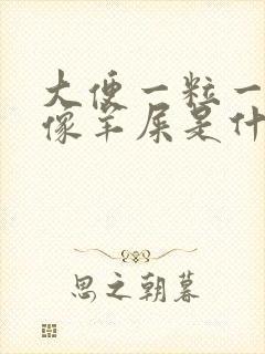 大便一粒一粒的像羊屎是什么原因?
