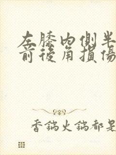 左膝内侧半月板前后角损伤二级