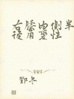 右膝内侧半月板后角变性