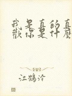 我是真的真的喜欢你是什么歌封面