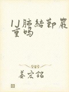 1.1肺结节严重吗