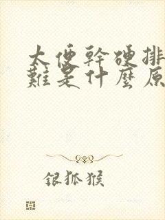 太便干硬排便困难是什么原因封面