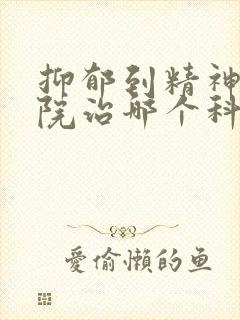 抑郁到精神科医院治哪个科