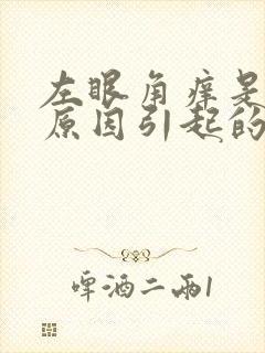 左眼角痒是什么原因引起的