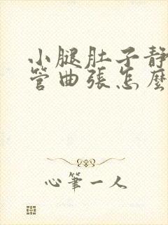 小腿肚子静脉血管曲张怎么办封面