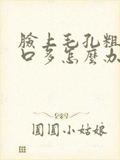 脸上毛孔粗大闭口多怎么办