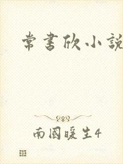 常书欣小说封面