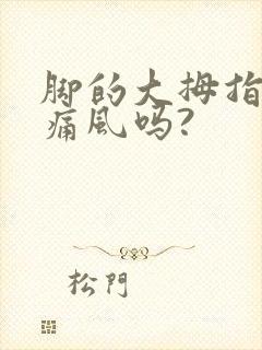 脚的大拇指痛是痛风吗?封面