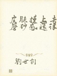 皮肤摸上去粗糙磨砂感还很痒封面