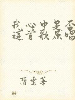 我心中是否有你这首歌原唱