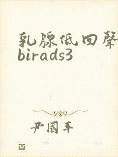乳腺低回声结节birads3