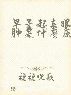 早晨起来眼睛浮肿是什么原因造成的怎么治疗封面