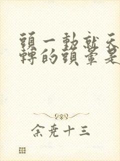 头一动就天旋地转的头晕是怎么回事