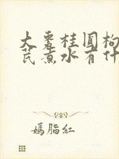 大枣桂圆枸杞黄芪煮水有什么功能