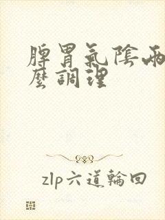 脾胃气阴两虚怎么调理