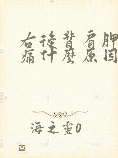 右后背肩胛骨疼痛什么原因引起的女性