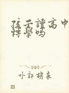 孩子读高中可以转学吗