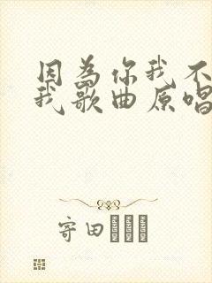 因为你我不再是我歌曲原唱是谁