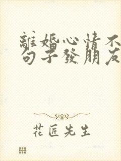 离婚心情不好的句子发朋友圈