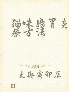 猫咪肠胃炎的治疗方法