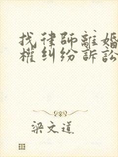 找律师离婚抚养权纠纷诉讼