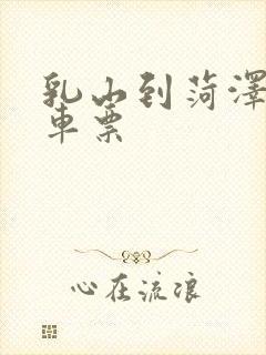 乳山到菏泽的汽车票