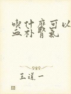 吃什么可以补气血补肾气
