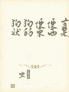 狗狗便便有黏膜状的东西是什么原因
