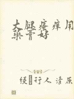 大腿瘙痒用什么药膏好