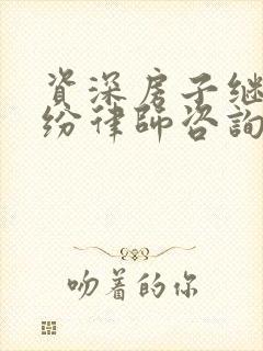 资深房子继承纠纷律师咨询封面