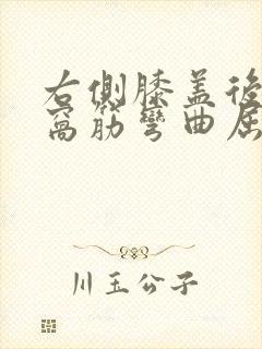 右侧膝盖后面腿窝筋弯曲屈伸疼痛封面