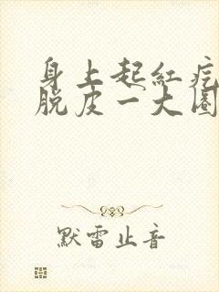 身上起红疙瘩还脱皮一大圈怎么回事
