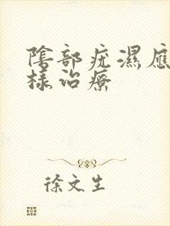 阴部疣湿应该怎样治疗