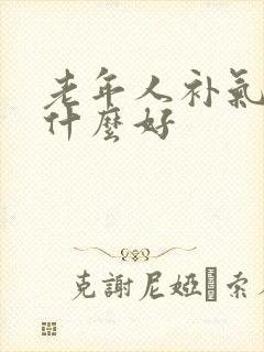 老年人补气血吃什么好