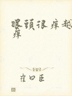 眼头很痒越揉越痒