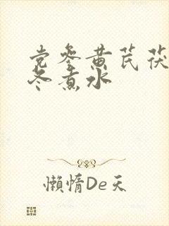 党参黄芪茯苓麦冬煮水