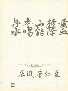 丹参山楂黄芪泡水喝能降血压吗封面