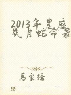 2013年农历几月蛇命最好封面