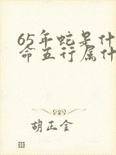 65年蛇是什么命五行属什么封面